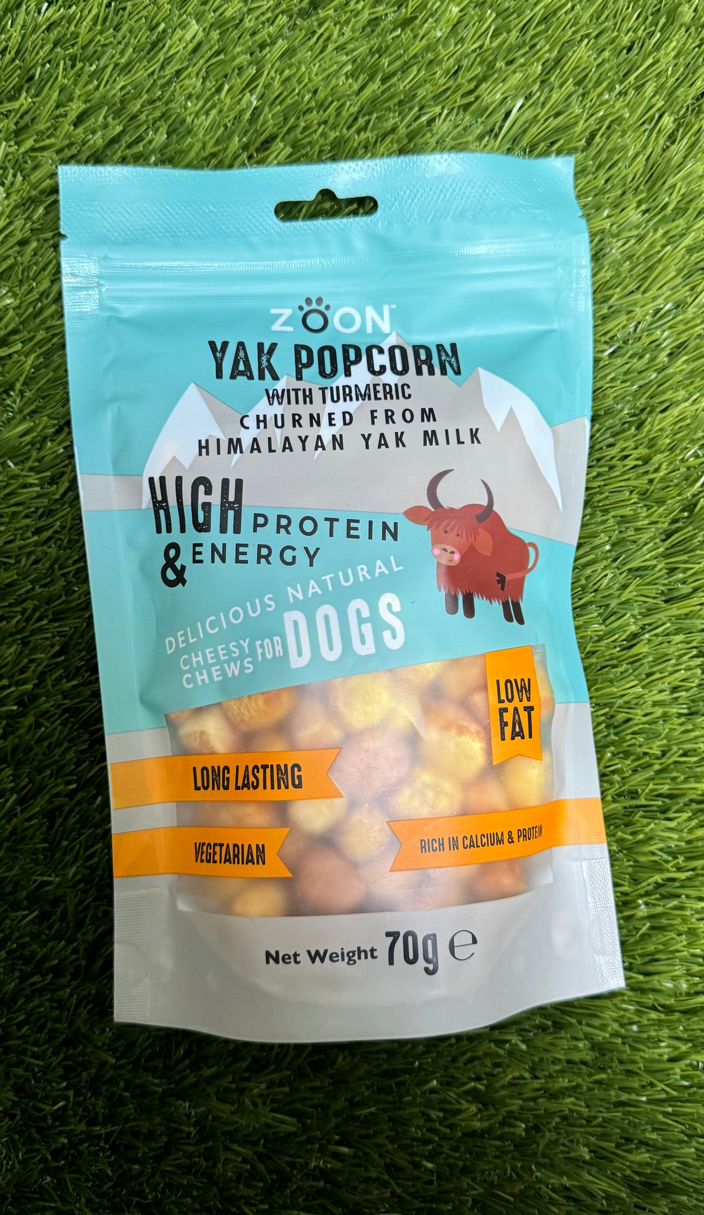 Yak Popcorn with Tumeric